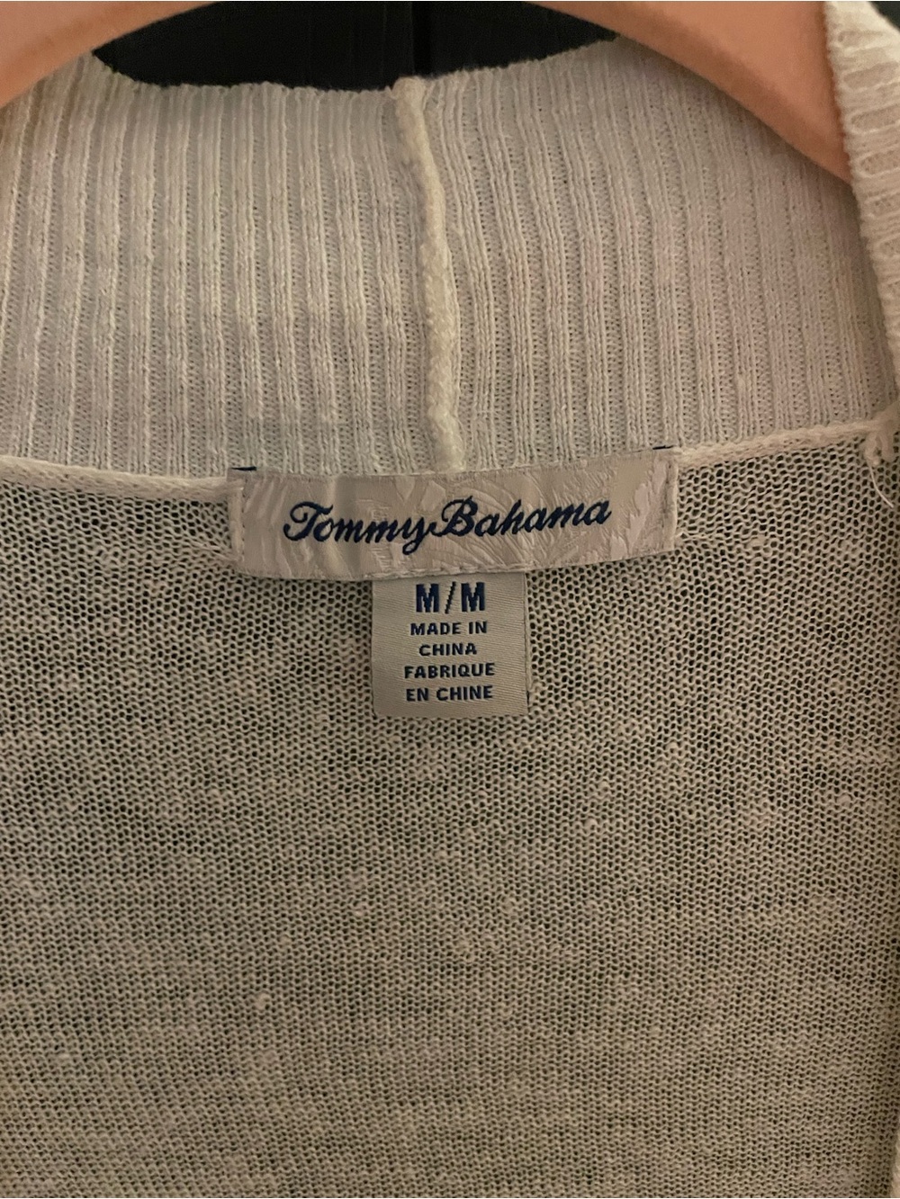 Tommy Bahama White Lightweight Open-Front Lea Cardigan - Picture 7 of 9